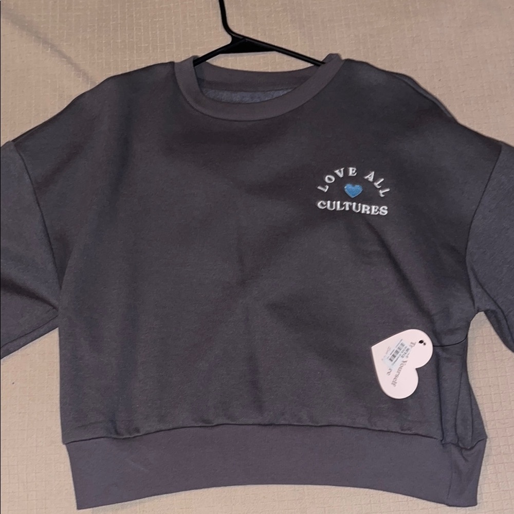 Love All Cultures Gray Sweatshirt